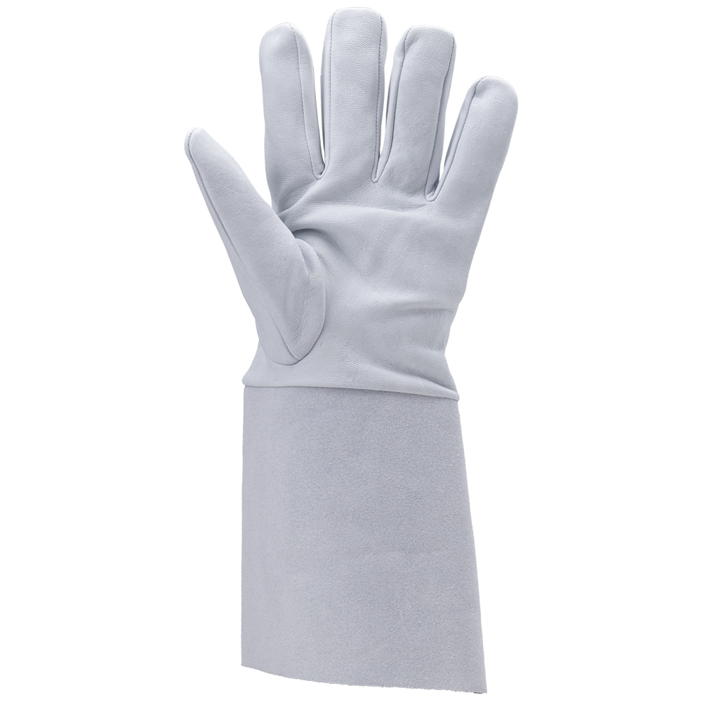 Gants de soudeur Cuir pleine fleur agneau avec Manchette en croûte 15cm