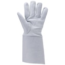Gants de soudeur Cuir pleine fleur agneau avec Manchette en croûte 15cm
