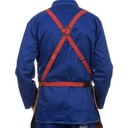 Tablier de soudeur Cuir croûte de bovin 91x60cm avec bretelles croisées