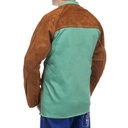 Veste de soudeur Cuir tout croûte de bovin avec dos en proban