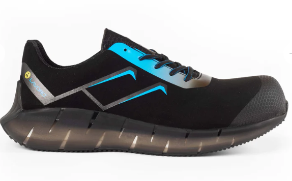 Chaussure de sécurité basse textile, "STARLIGHT BLUE" S1P WRU SRC ESD