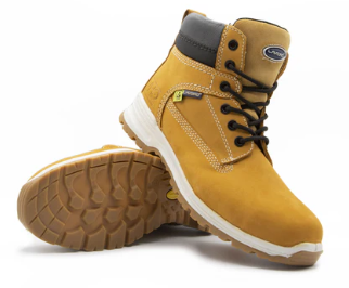 Chaussure de sécurité E16 HONEY Mixte - haute en cuir nubuck, S3 SRC HRO ESD + DGUV112-191
