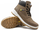 Chaussure de sécurité E17 BROWN Mixte - haute en cuir nubuck, S3 SRC HRO ESD + DGUV112-191