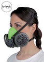 Demi-masque avec pièce faciale en thermoplastique SERIE BLS 4000next R