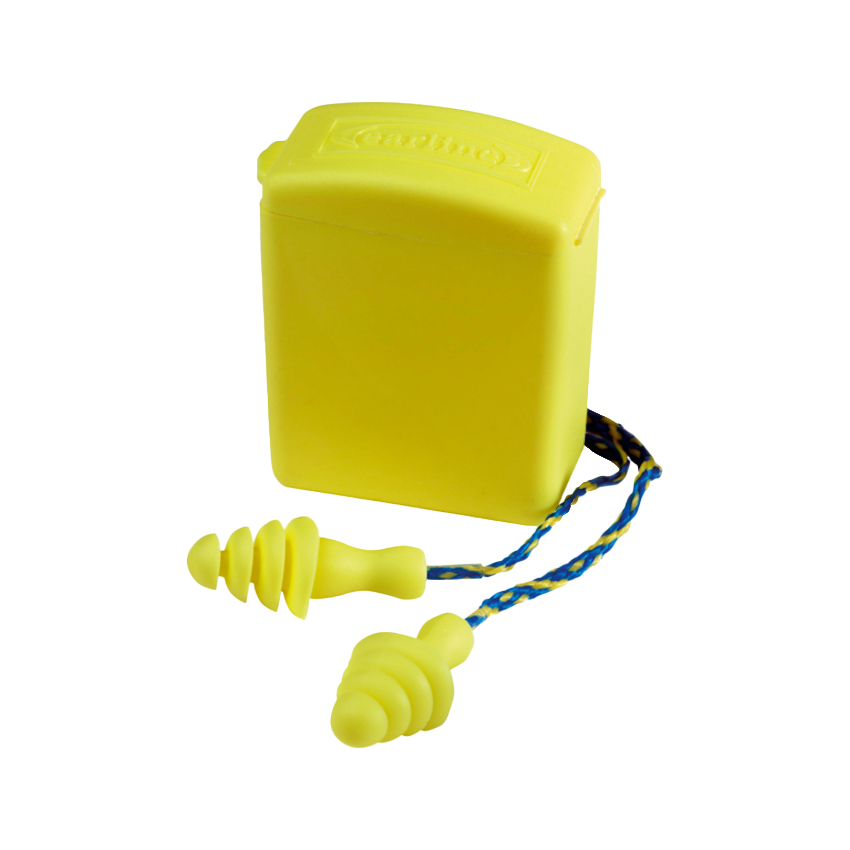 Bouchons anti-bruit élastomère, cordon avec étui individuel (30dB)