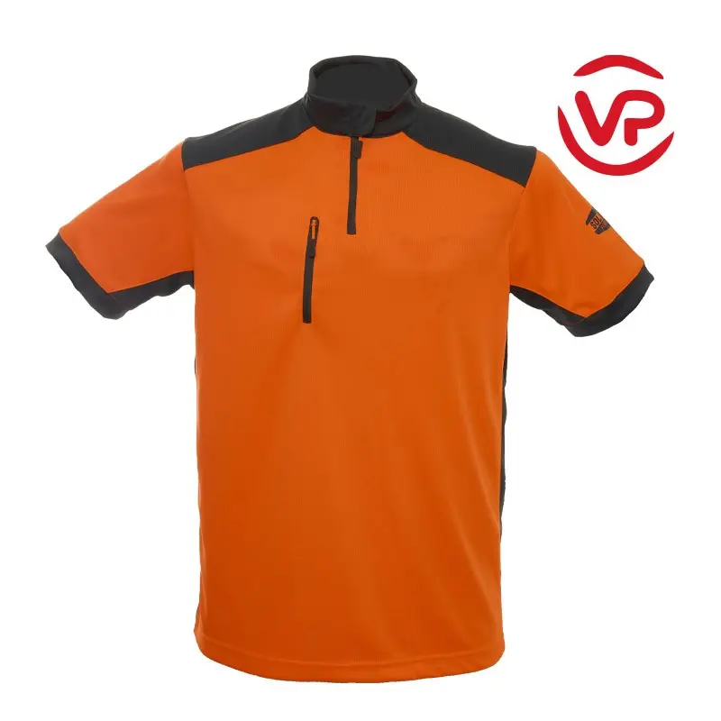 Tee-shirt manches courtes orange EN 13758-2: 2003+A1: 2006 UPF50+
