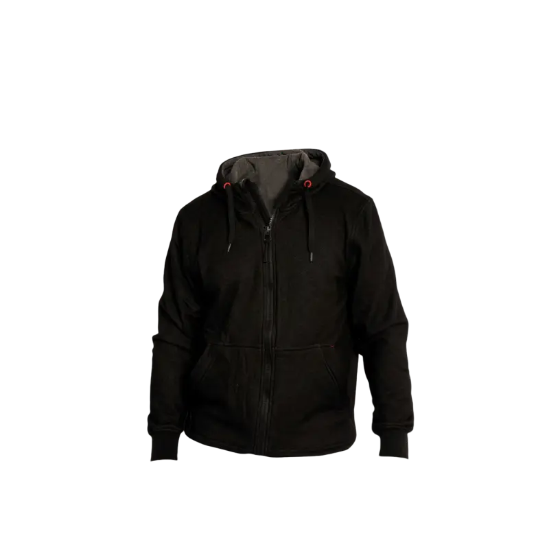 Sweat-shirt KEITH avec zip 65%Polyester 35%Coton intérieur polaire 360gr - noir