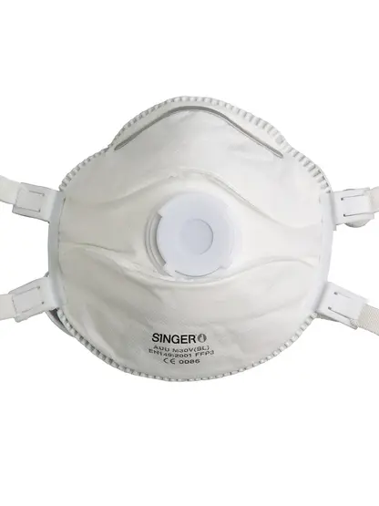 Demi-masque Jetable Confort FFP3 NR D Coque + Valve (bte de 5)