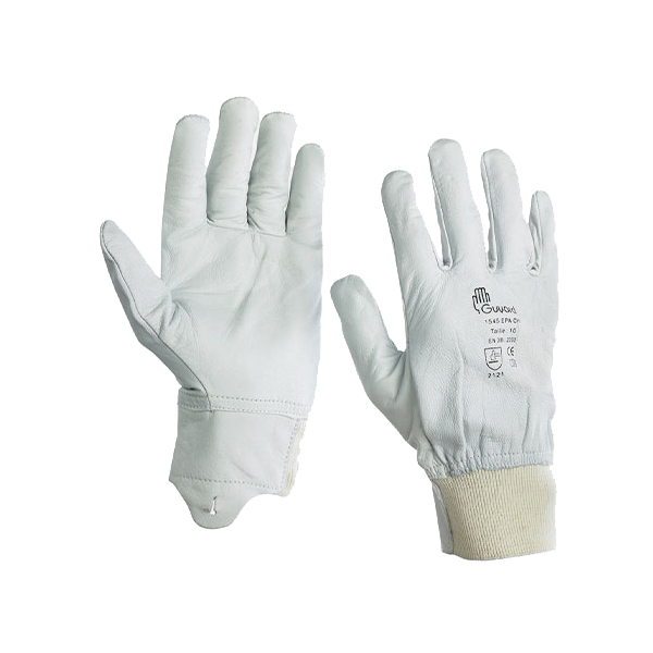 Gants Cuir de caprin avec élastique de serrage et protège artère (2.1.2.1.A)
