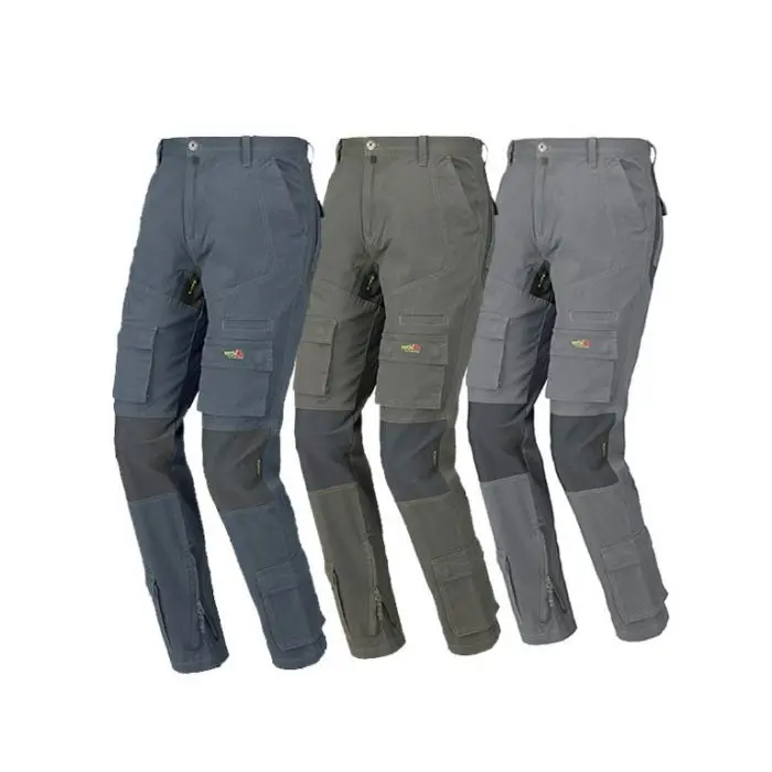 Pantalon STRETCH ON 8738 - 100%Coton Canvas avec inserts en tissu stretch