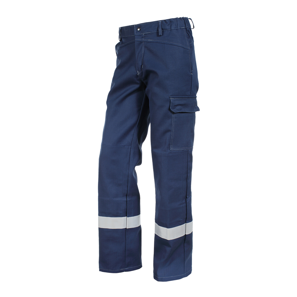 Pantalon avec bandes rétro TECHPROTECT Tissu Zone ATEX 300g (Marine)