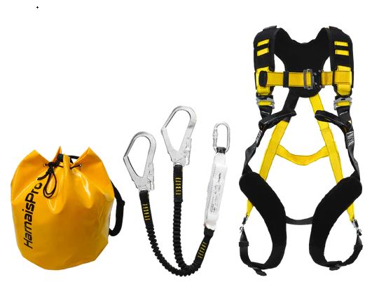 Kit Retenue sur Echafaudage, Harnais FASTO, Longe Y 1.50m + amortisseur