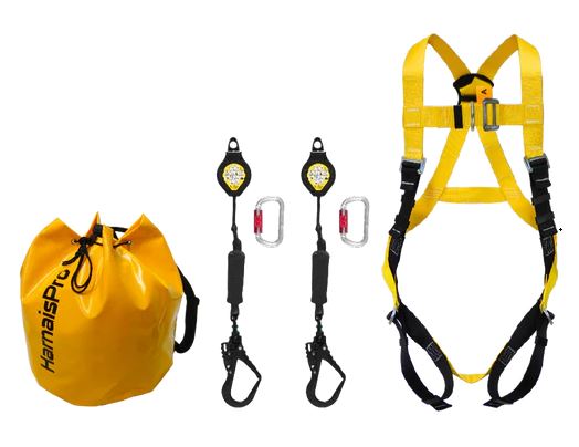 Kit Retenue sur Echafaudage, Harnais MONTEUR, Enrouleurs 2.0m