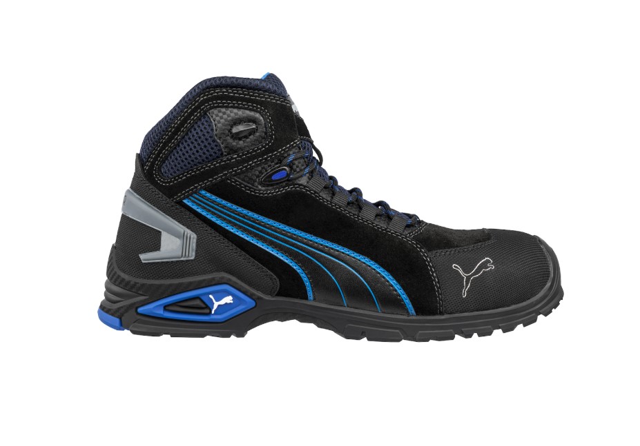 Chaussures de sécurité Mi-Hautes PUMA Cuir- RIO BLACK MID S3L FO SR