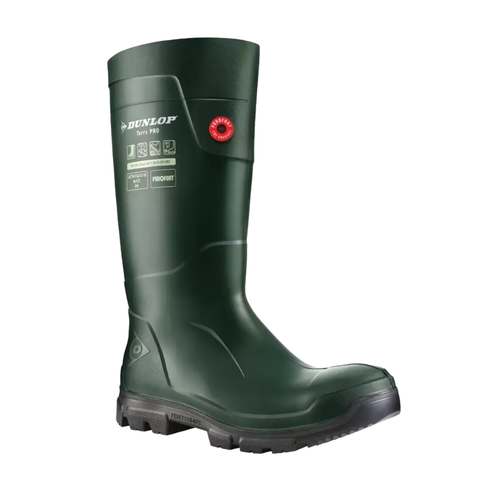 Bottes de sécurité DUNLOP Purofort Terrapro en PU S5 CI SRC CR - Protection froid