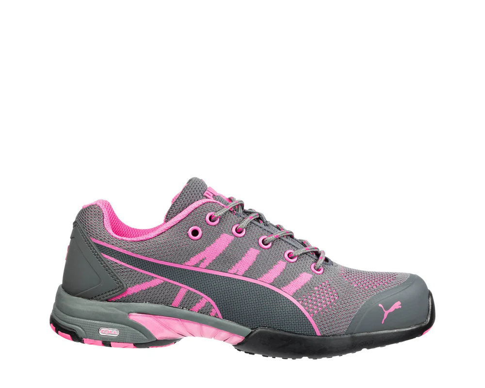Chaussures de sécurité Basses PUMA Femme CELERITY KNIT PINK LOW S1 HRO SRC
