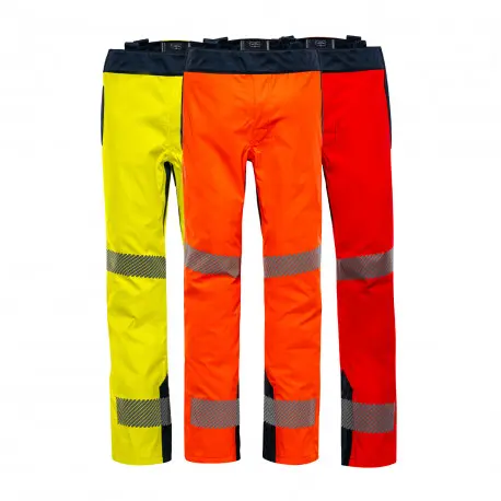 Pantalon de pluie multirisque HV VOLVA zone ATEX - bretelles amovibles