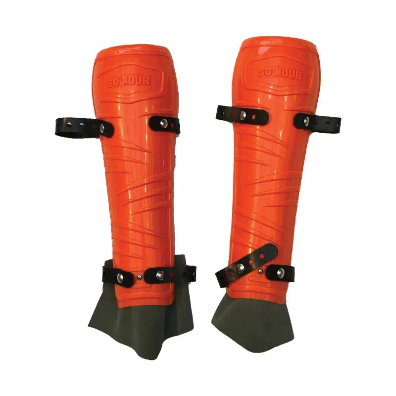 Protège tibia rigide orange