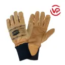 Gants de débardage en cuir avec protège artère (par 5 paires)