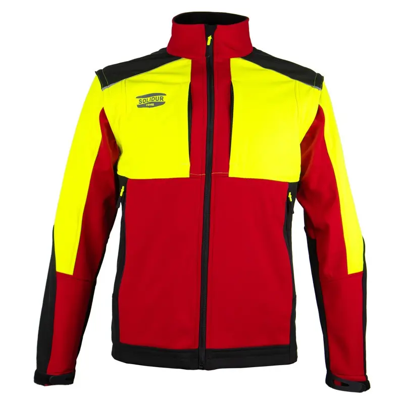 Veste de travail Softshell WODARE déperlante avec manches amovibles et polaire intérieur