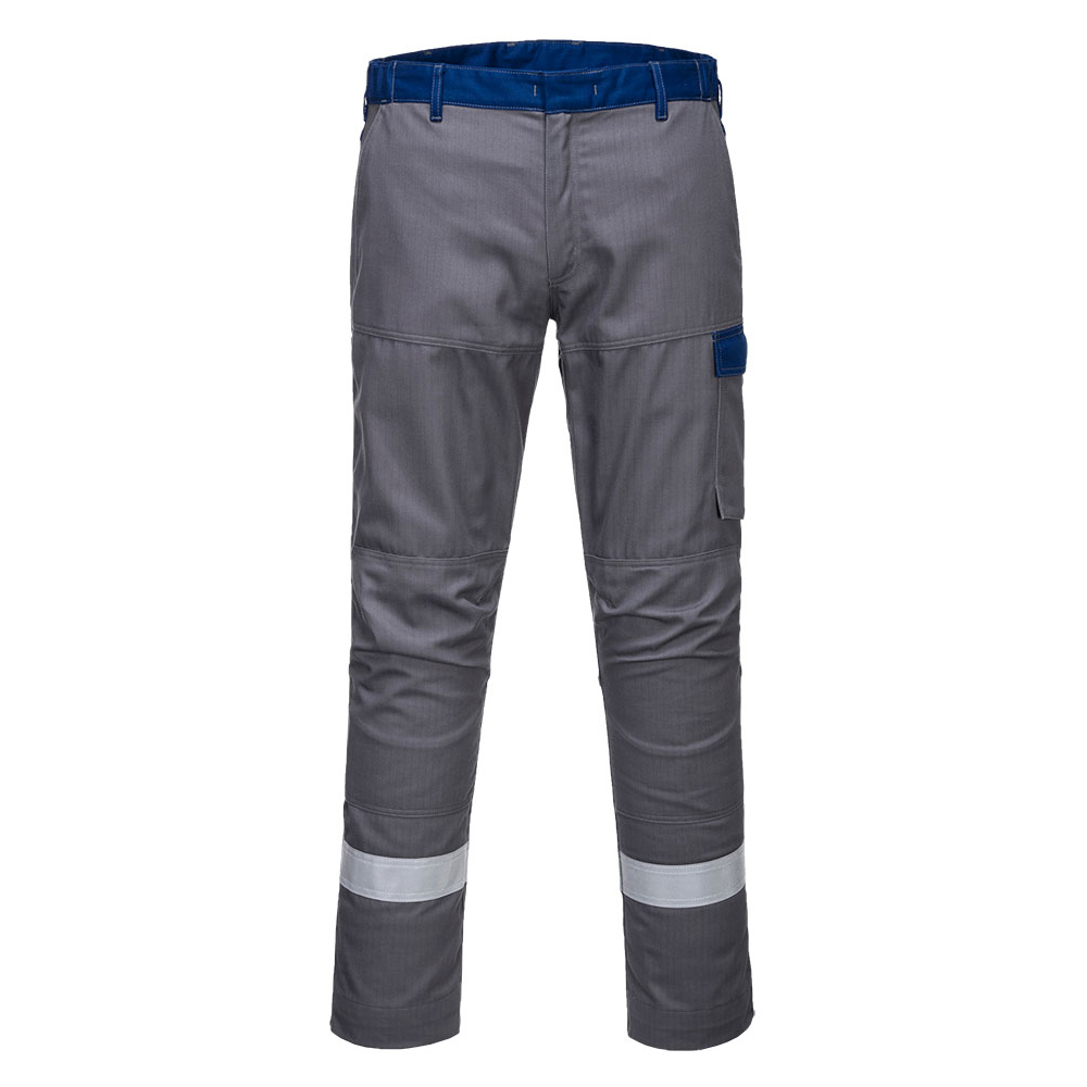Pantalon avec bandes rétro BIZFLAME ULTRA FR06 Tissu Zone ATEX 340g, Poches genoux