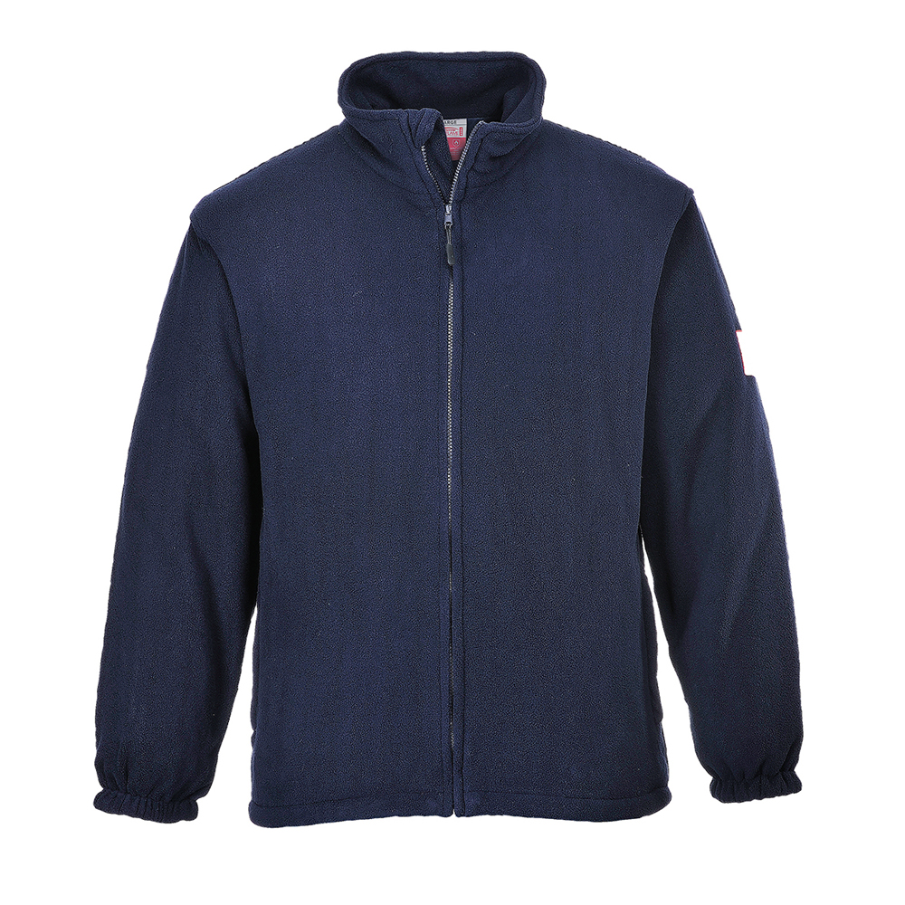Polaire antistatique MODAFLAME FR30, Arc électrique et Retardateur de flamme (Marine)