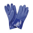 Gants PVC ProChem-T1612WG doublé Coton longueur 30cm Bleu (4.1.2.1.X)