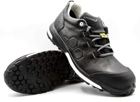Chaussure de sécurité basse en cuir grainé VADER BLACK S3 HI CI HRO FO SR