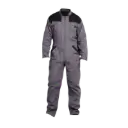 Combinaison OCTAVE double Zip 60%Coton 40%Polyester Gris/Noir 310gr
