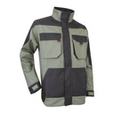 Blouson bicolore PIOCHE 60%Coton 40%Polyester 300g (Kaki/Gris foncé)