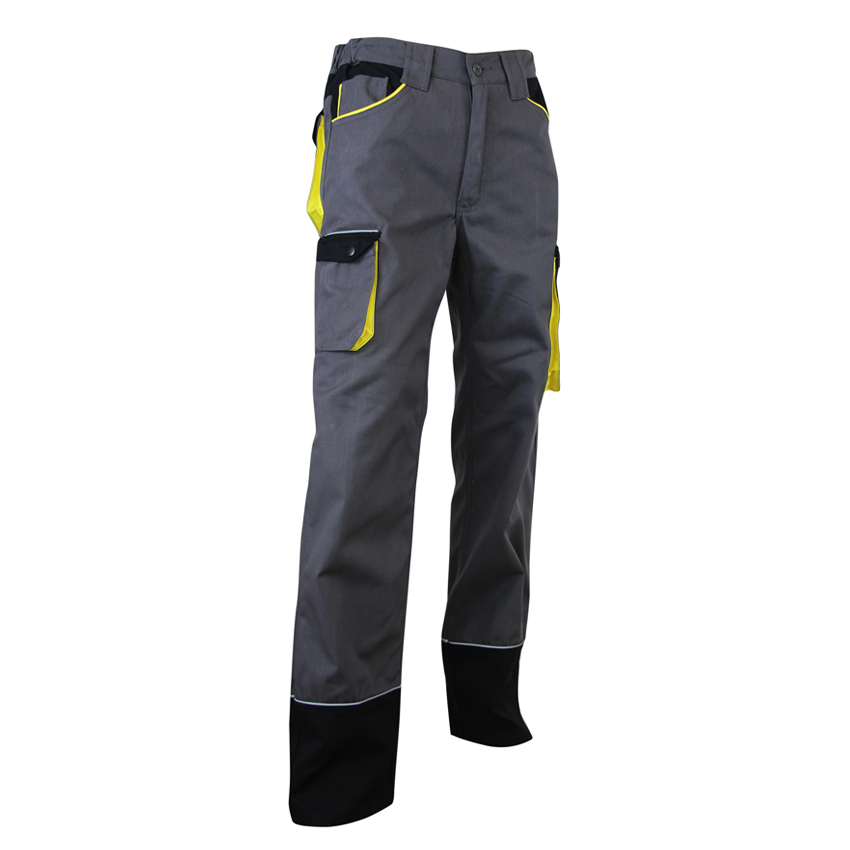 Pantalon SECHOIR 60%Coton 40%Polyester 280g (Gris/Noir/Jaune)