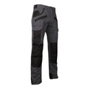 Pantalon ARGILE, Poches genouillères 60%Coton 40%Polyester 300gr Gris foncé/Noir