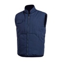 Gilet multipoches HIMA LONG NEW matelassé, sans manche 65%Polyester 35%Coton bleu marine