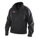 Veste Soudeur JOBMAN 100% Coton Retardateur de Flamme 350g (Noir)
