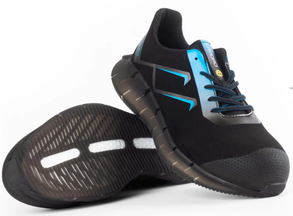 Chaussure de sécurité basse Microfibre, "STARLIGHT BLUE" S1P WRU SRC ESD