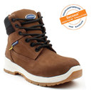 Chaussure de sécurité E17 BROWN, haute, cuir nubuck, S3 SRC HRO ESD + DGUV112-191