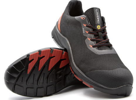 Chaussure de sécurité basse Textile laser HD WR HYBRID RED S3 SRC ESD