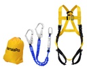 Kit Retenue sur Echafaudage, Harnais MONTEUR, Longe Y 1.50m + amortisseur