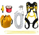 Kit Antichute, déplacement sur Toiture photovoltaïque , Harnais FASTO, Cordage 30m