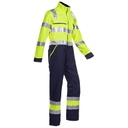 Combinaison HV FAREINS Tissu Zone ATEX, Poches genouillères (Jaune/Marine)