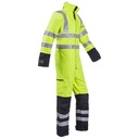 Combinaison de pluie HV BOWES Tissu Zone ATEX et doublure fixe (Jaune/Marine)