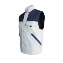 Gilet sans manches MIKE 60%Coton 40%Polyester 310gr blanc/gris
