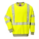 Sweat-Shirt HV antistatique MODAFLAME FR72, Arc électrique et Retardateur de flamme (Jaune)