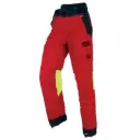 Pantalon AUTHENTIC rouge - Protection scie à chaîne CL1 Type A 
