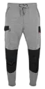 Pantalon en molleton CRYPTO 50% Coton, 50% Polyester Gris chiné/Noir 320gr