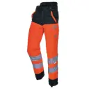 Pantalon GLOW Protection scie à chaîne CLASSE 1 Type A / HV EN ISO 20471 Orange Classe 2