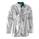 Veste aluminisée doublée en Coton ignifugé avec Col officier