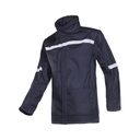Veste Softshell CARDINIA Tissu Zone ATEX avec intérieur Polaire et bandes rétro (Marine)