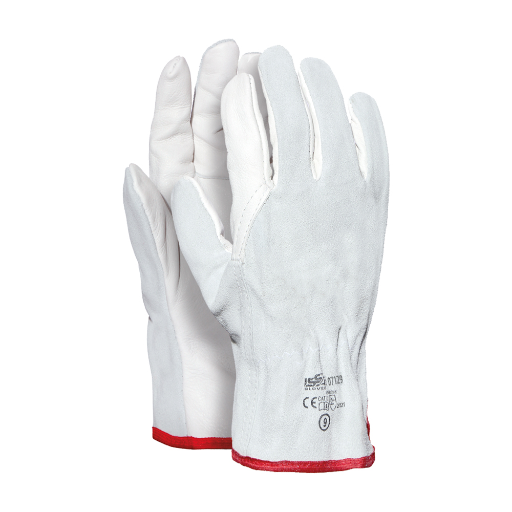 Gants de maîtrise paume Cuir fleur de vachette, dos croûte (4.1.2.1)