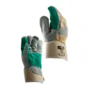 Gants DOCKER DO2R7 Cuir croûte de bovin - Barrette de renfort dos (par 10 paires)